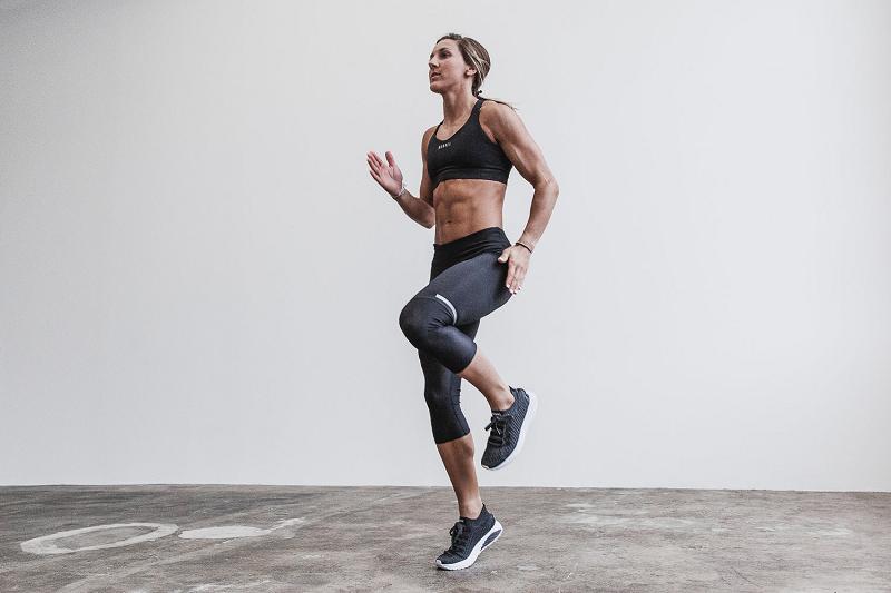 Nobull Graphite Knit Runner Women's Running Shoes Deep / Grey | USA W1764N